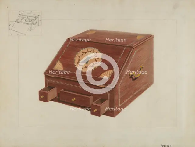 Portable Secretary, c. 1937. Creator: Edward L Loper.