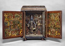 Portable shrine of Vishnu as Venkateshwara, late 18th century-early 19th century