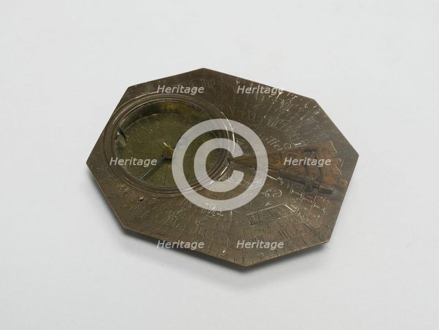 Portable Sundial, France, 1700/25. Creator: Michael Butterfield.