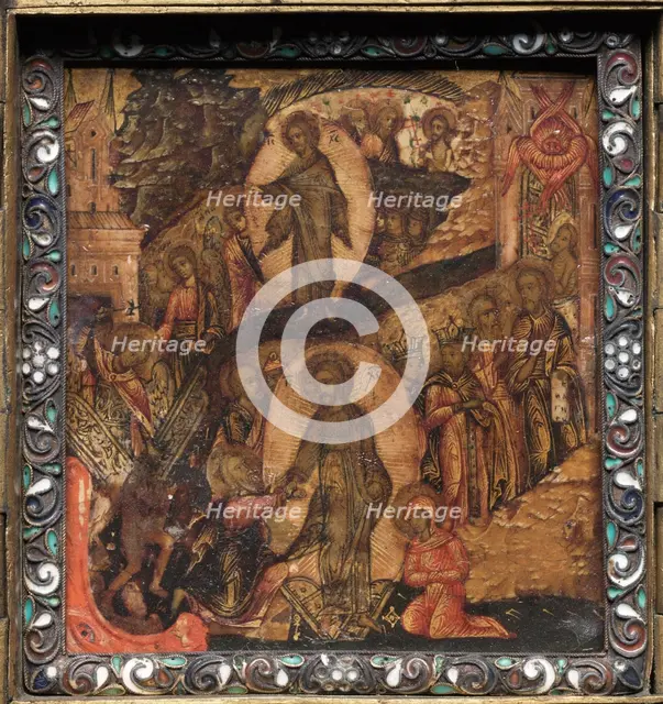 Portable Triptych Icon, 1600s. Creator: Unknown.