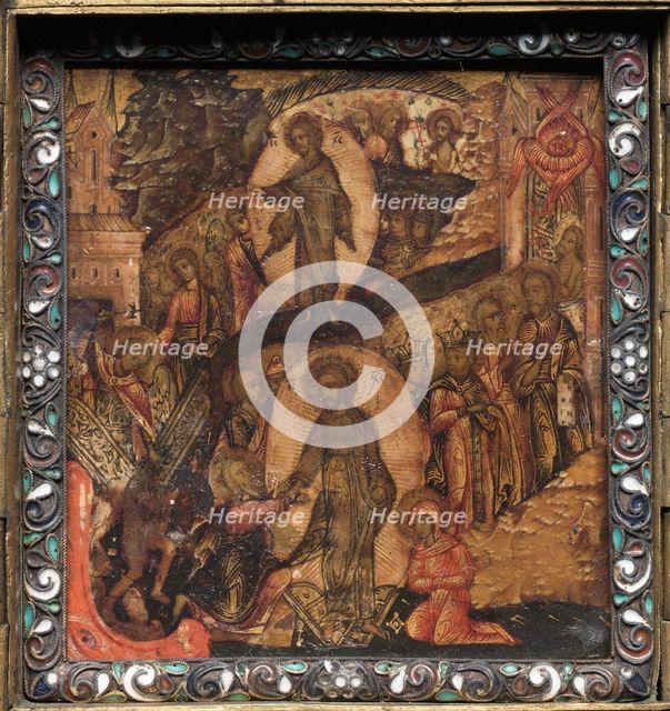 Portable Triptych Icon, 1600s. Creator: Unknown.