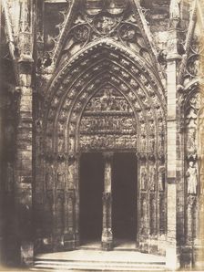 Portail de la Calende, Rouen Cathédral, 1852-54. Creator: Edmond Bacot