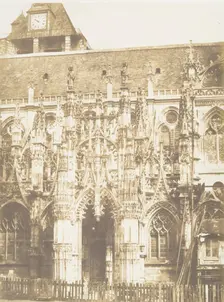 Portail de la Cathédrale de Louviers, 1852-54. Creator: Edmond Bacot
