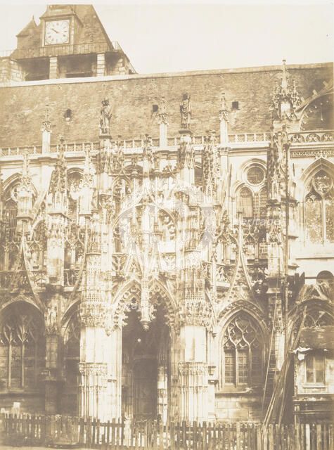 Portail de la Cathédrale de Louviers, 1852-54. Creator: Edmond Bacot.