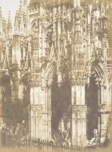 Portail de la Cathédrale de Louviers, 1852-54. Creator: Edmond Bacot