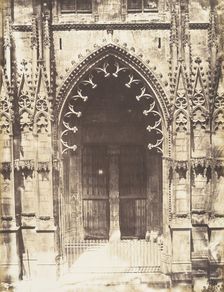 Portail des Marmousets, Saint-Ouen de Rouen, 1852-54. Creator: Edmond Bacot