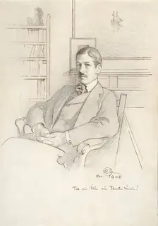 Portait of Thorsten Laurin, 1908. Creator: Carl Larsson