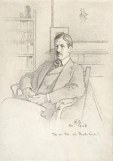 Portait of Thorsten Laurin, 1908. Creator: Carl Larsson