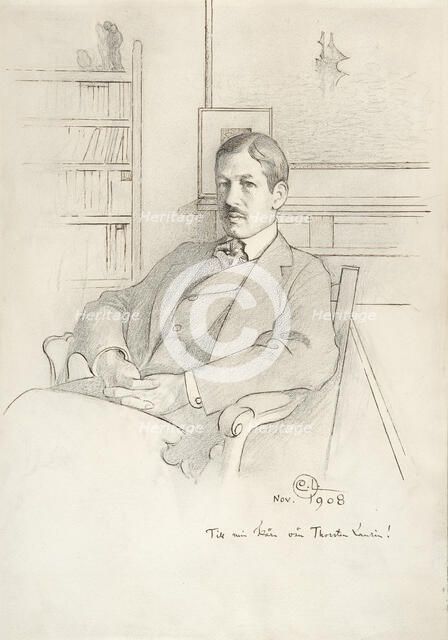 Portait of Thorsten Laurin, 1908. Creator: Carl Larsson.