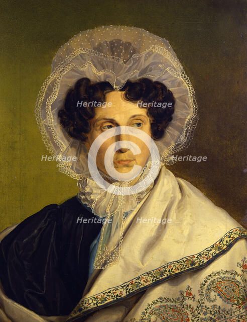 Portait of the Artist's Mother, c.1833. Artist: Rethel, Alfred (1816-1859)