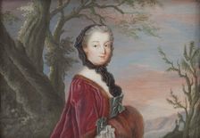 Portait of a young lady, c19th century. Creator: Unknown