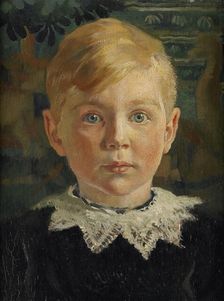 Portait of Joseph Luns when young, 1914-1915. Creator: Huib Luns