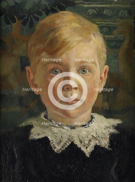 Portait of Joseph Luns when young, 1914-1915.  Creator: Huib Luns.