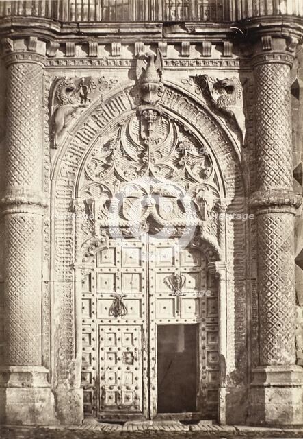 Portal, Mendoza Palace, Guadalajara, 1856. Creator: Charles Clifford.
