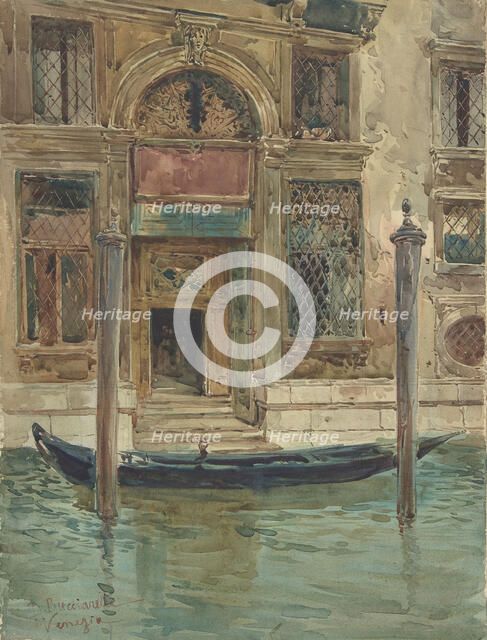 Portal of a Venetian Palace, 1839-1911. Creator: Daniele Bucciarelli.