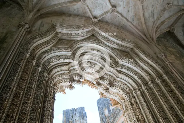 Portal of the Unfinished Chapels, Monastery of Batalha, Batalha, Portugal, 2009  Creator: Samuel Magal.