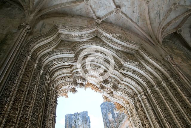 Portal of the Unfinished Chapels, Monastery of Batalha, Batalha, Portugal, 2009  Creator: Samuel Magal.