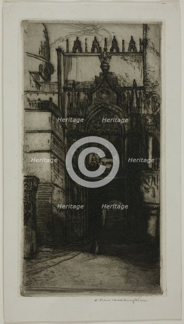 Portal of the Ducal Palace, Venice, 1899. Creator: Donald Shaw MacLaughlan.