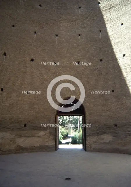 Portal and interior, Toghrol Tower, Rey, Iran, 12th century (2000). Creator: Unknown.