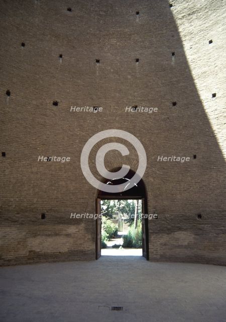 Portal and interior, Toghrol Tower, Rey, Iran, 12th century (2000). Creator: Unknown.