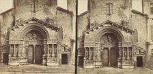 [Portal, Church of Saint-Trophime, Arles], ca. 1864. Creator: Edouard Baldus