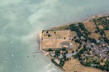 Portchester Castle and Roman Fort, Portchester, Hampshire, 2018. Creator: Damian Grady