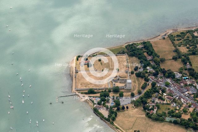 Portchester Castle and Roman Fort, Portchester, Hampshire, 2018. Creator: Damian Grady.