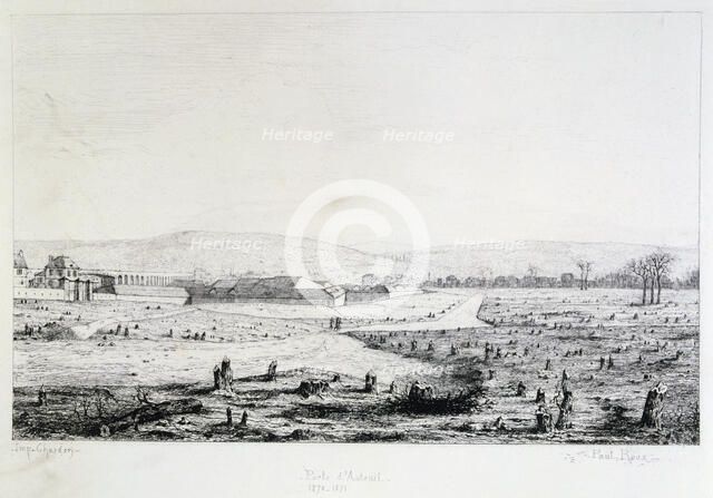 Porte d'Auteuil, Siege of Paris, 1870-1871. Artist: Paul Roux