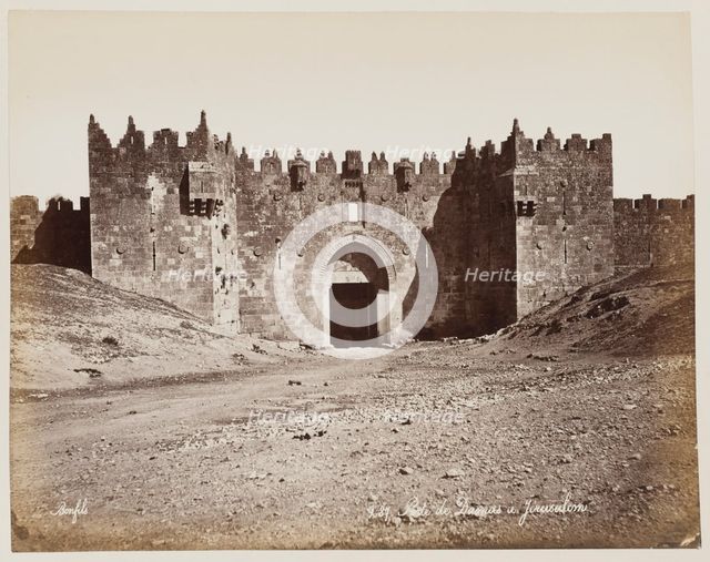 Porte De Dagnas A Jerusalem #287, Printed c.1870. Creator: Felix Bonfils.