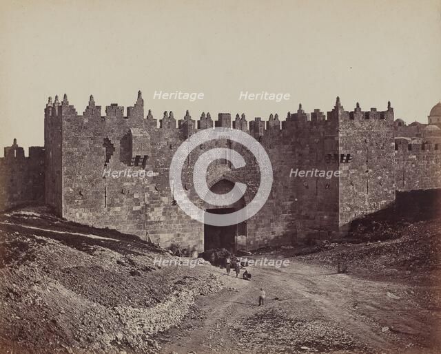 Porte de Damas, 1857. Creator: James Robertson.