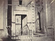 Porte de la Mosque, Sultan Hassan. Partie Inférieure, ca. 1860. Creator: Wilhelm Hammerschmidt