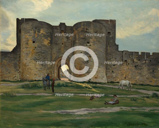 Porte de la Reine at Aigues-Mortes, 1867. Creator: Frédéric Bazille.