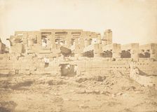 Porte méridionale de la Salle Hypostyle du Palais de Karnac (Thèbes), 1849-50. Creator: Maxime du Camp