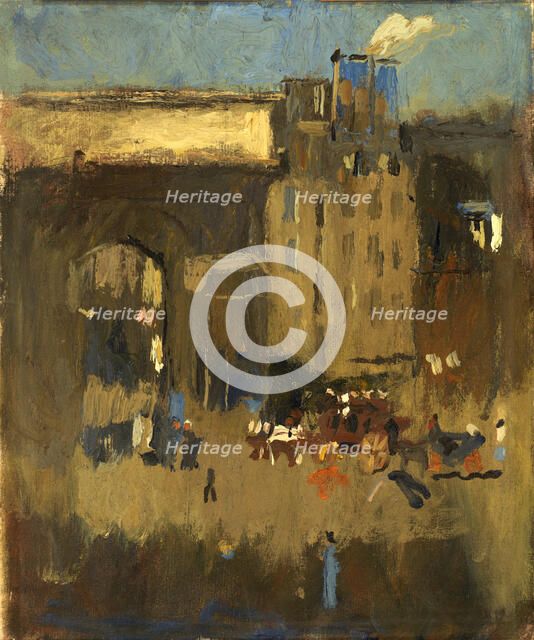 Porte St. Martin et Enterrement, n.d. Creator: Frank Edwin Scott.