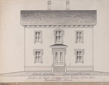 Portfolio containing Six Designs for the George Henry Lyon House, Cambridge, Mass., 19th cent. Creator: Anon