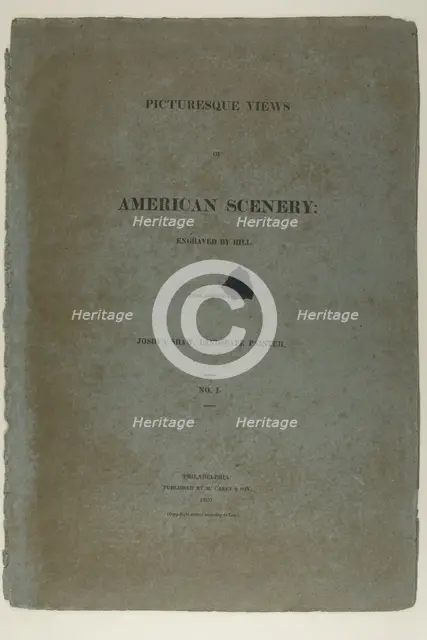 Portfolio Cover for Picturesque Views of American Scenery, No. I, 1819/21. Creator: John Hill.