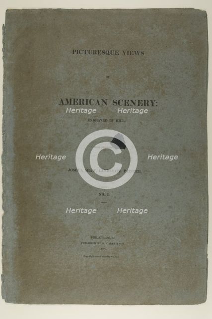Portfolio Cover for Picturesque Views of American Scenery, No. I, 1819/21. Creator: John Hill.