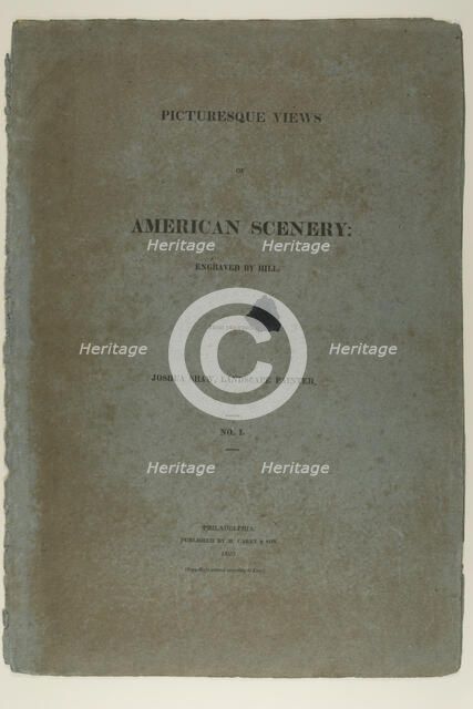 Portfolio Cover for Picturesque Views of American Scenery, No. I, 1819/21. Creator: John Hill.