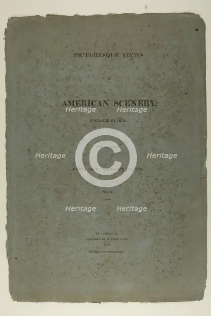 Portfolio Cover for Picturesque Views of American Scenery, No. II, 1819/21. Creator: John Hill.