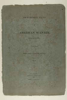 Portfolio Cover for Picturesque Views of American Scenery, No. II, 1819/21. Creator: John Hill