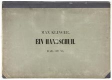 Portfolio Cover to A Glove, 1881. Creator: Max Klinger