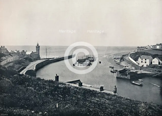 'Porthleven - The Harbour and Look-Out', 1895. Artist: Unknown.