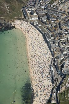 Porthmeor Beach, St Ives, Cornwall, 2016. Creator: Damian Grady
