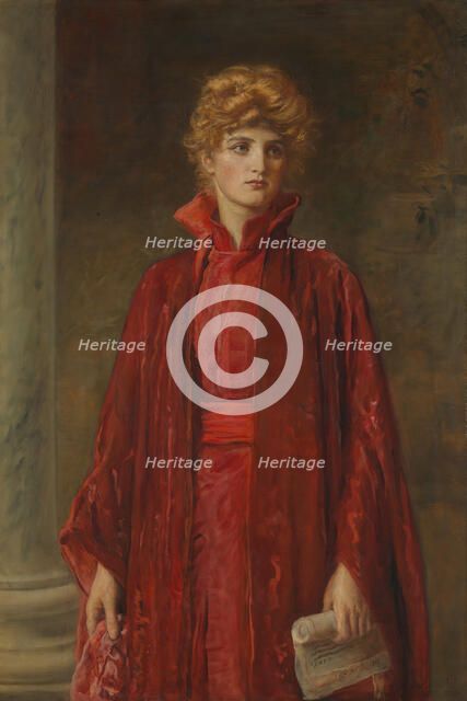 Portia, 1886. Creator: John Everett Millais.