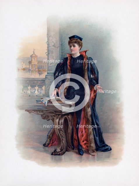 'Portia', 1891.Artist: Fanny Bowers