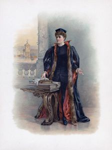 Portia 1891.Artist: Fanny Bowers