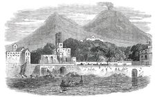 Portici - the Recent Residence of the Pope, sketched from the Sea, 1850. Creator: Unknown