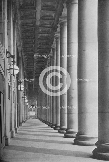 Portico facing Canal Street, Chicago Union Station, Illinois, 1926. Artist: Unknown.