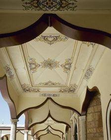 Portico, Green Mosque (Yesil Camii) or Mosque of Mehmed I, Bursa, Turkey, 1999. Creator: LTL