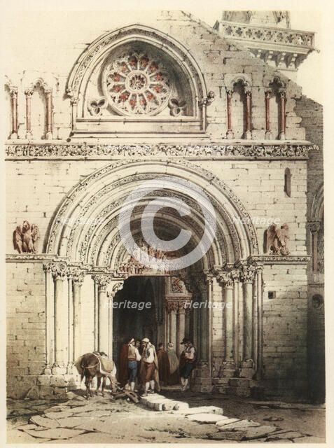 Portico of the church of San Pedro in Olite.